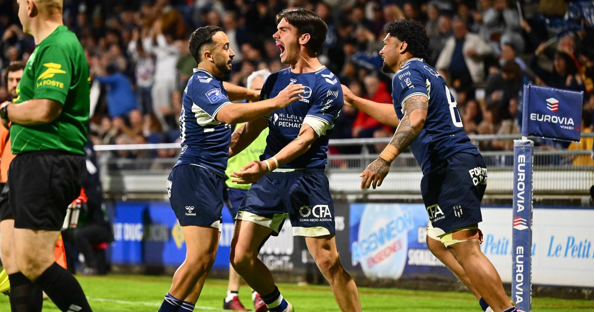 Pro D2: Agen bat Biarritz et reste dans la course aux barrages d'accession