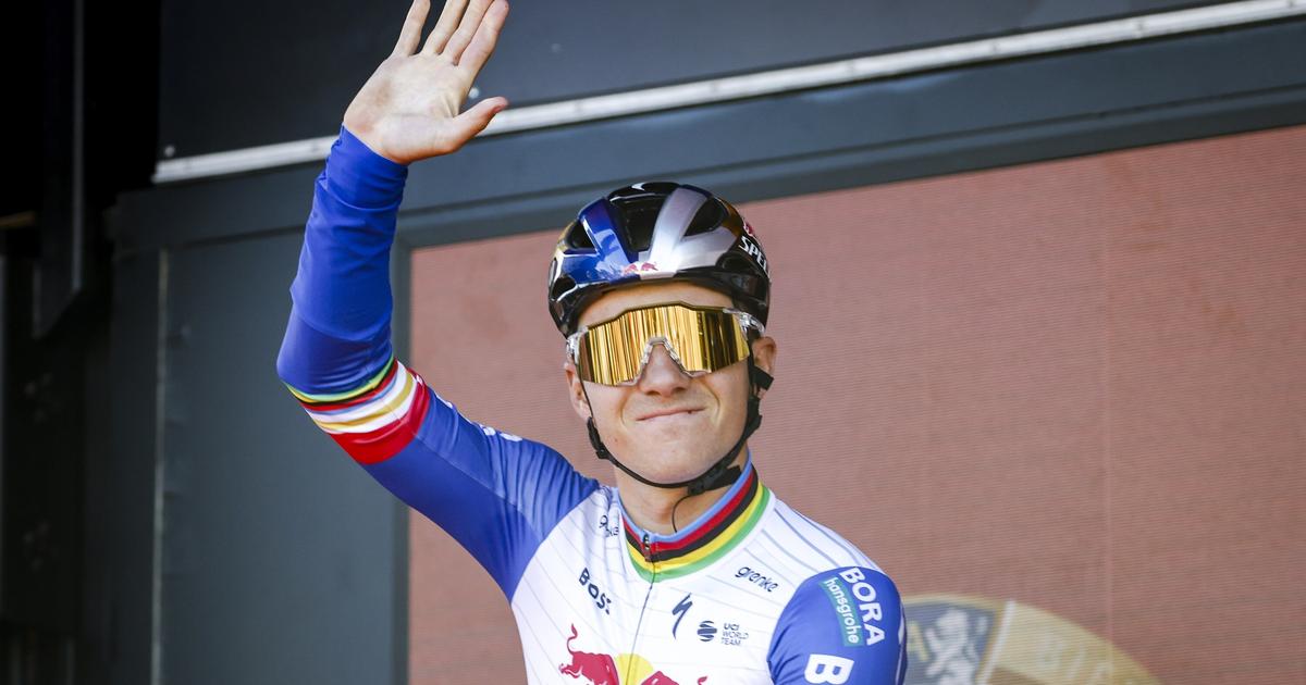 Cyclisme : en costaud, Evenepoel remporte l’Amstel Gold Race devant Skjelmose, Cosnefroy sur le podium