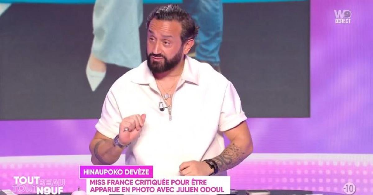 Photo polémique d’Hinaupoko Devèze et Julien Odoul : Cyril Hanouna s’en prend au patron de Miss France