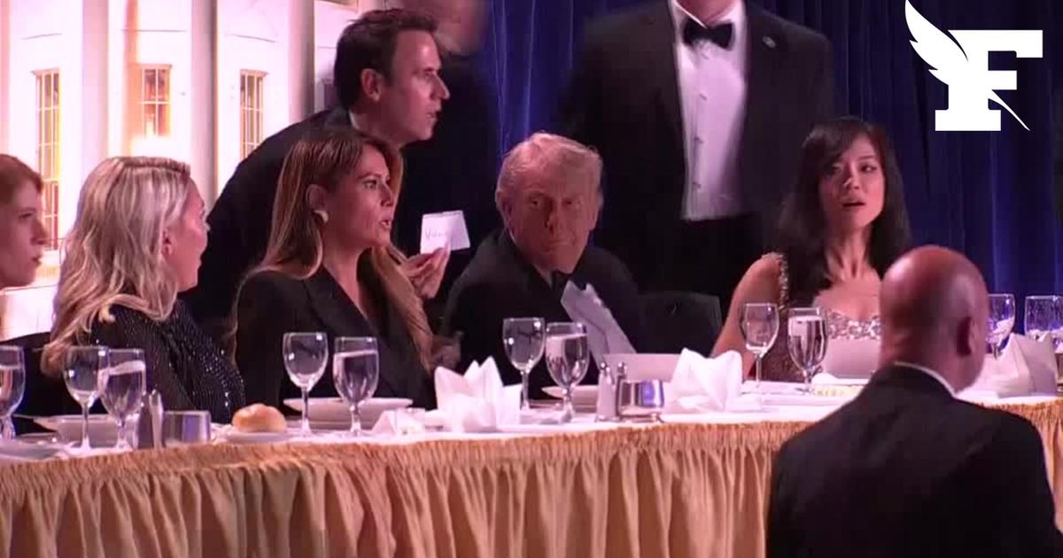 Stand back sir! : images of the emergency exfiltration of Donald Trump after shots at the White House Correspondents Dinner