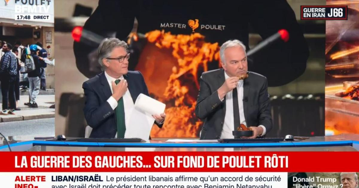 «Le ridicule de la chose» : Alain Marschall et Olivier Truchot raillés après avoir dégusté du Master Poulet en direct sur BFMTV