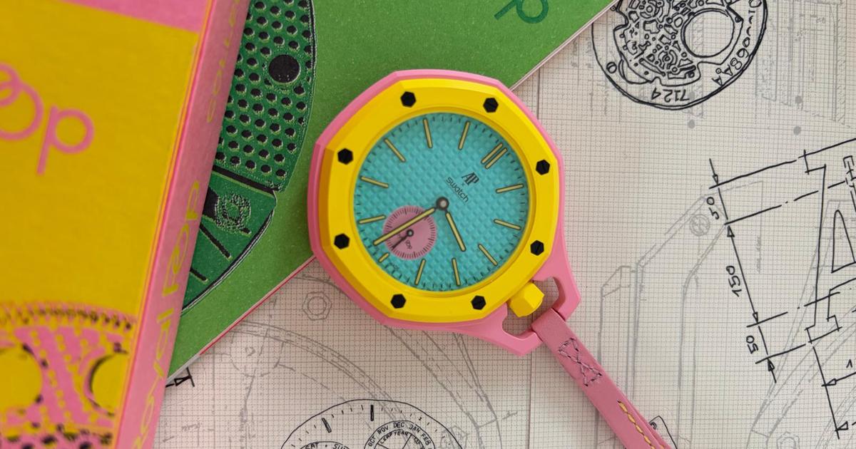 Audemars Piguet x Swatch Royal Pop : une collection de huit montres de poche fun et multicolores