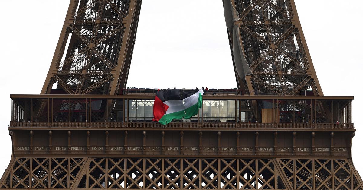 Paris : les six personnes interpellées pour avoir déployé un drapeau palestinien à la tour Eiffel poursuivies pour «intrusion dans un lieu historique»