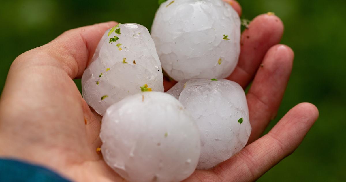 À cause du réchauffement climatique, les gros grêlons sont de plus en plus fréquents