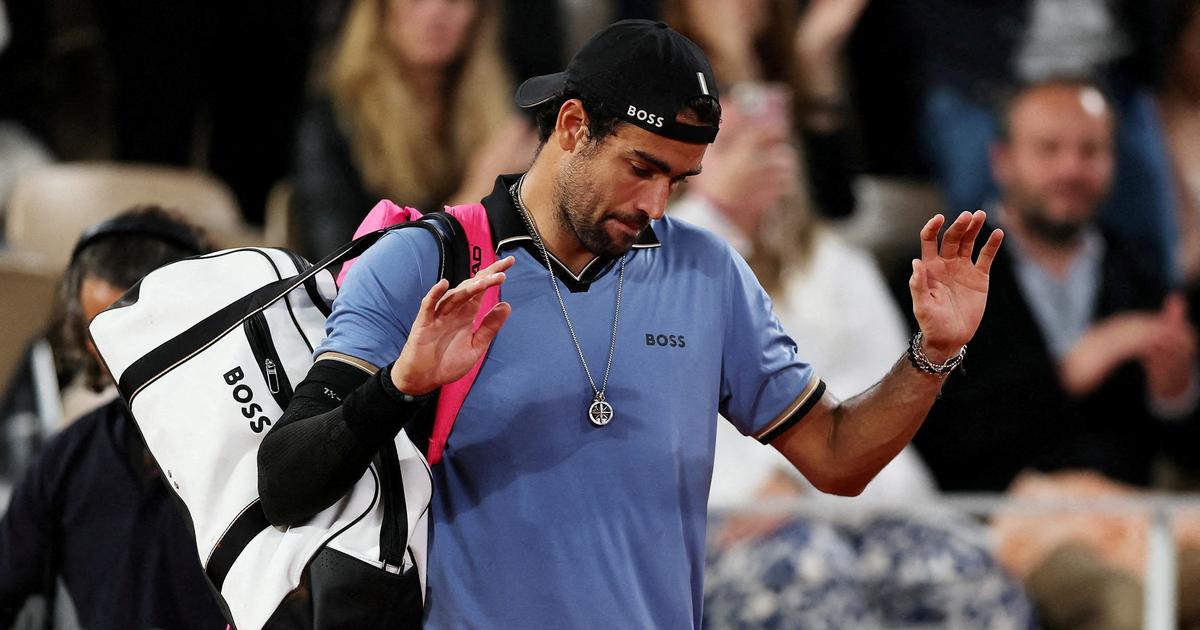 Roland-Garros : «J’en ai assez d’abandonner», lâche Berrettini