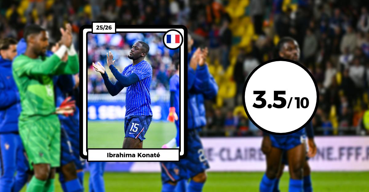 Les notes des Bleus contre la Côte d’Ivoire : Konaté se rate totalement, Cherki décisif et actif, Mbappé muet