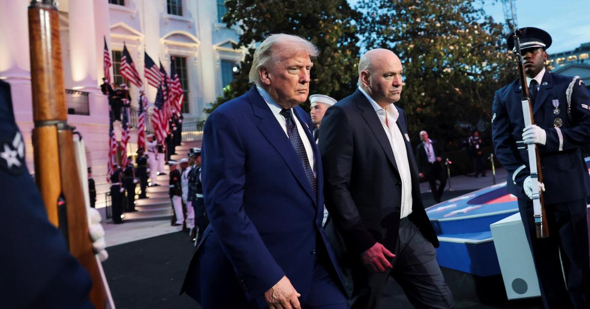 MMA : en vidéo, l’entrée en grande pompe de Donald Trump avec Dana White, son ami président de l’UFC
