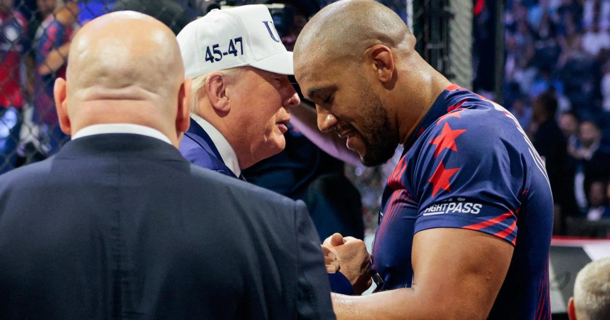MMA : la démonstration de Ciryl Gane qui s’empare de la ceinture devant Donald Trump à la Maison Blanche