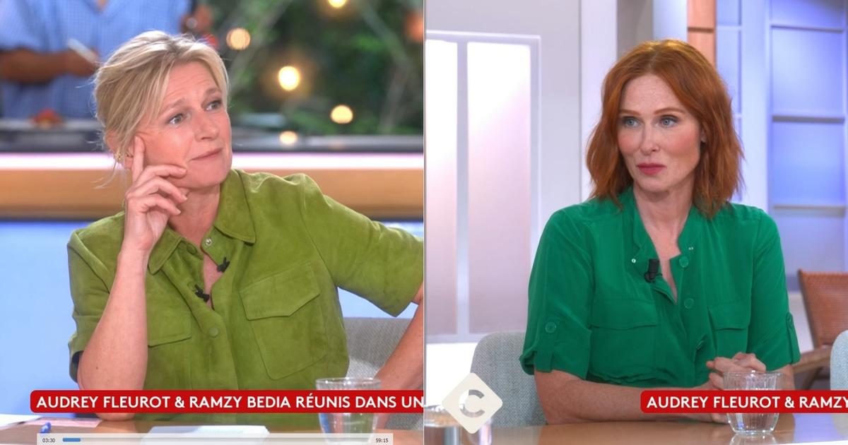 «Je n’arrive pas à me concentrer» : Audrey Fleurot déstabilisée par la tenue d’Anne-Élisabeth Lemoine dans «C à vous»