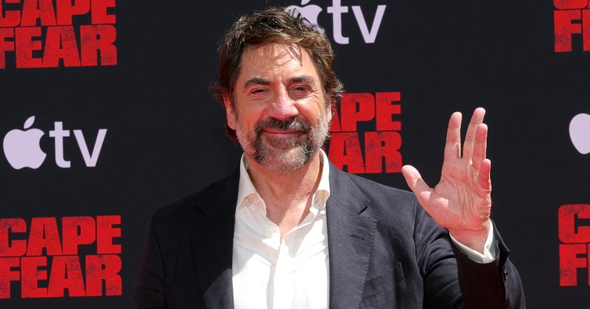 L’acteur espagnol Javier Bardem grave son empreinte sur Hollywood Boulevard