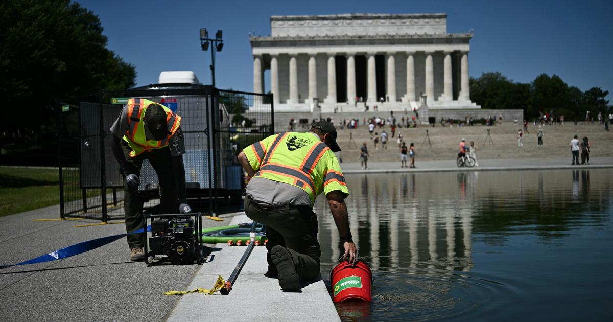 Le bassin du Lincoln Memorial vire au fiasco, Trump dénonce sans preuves du « vandalisme »