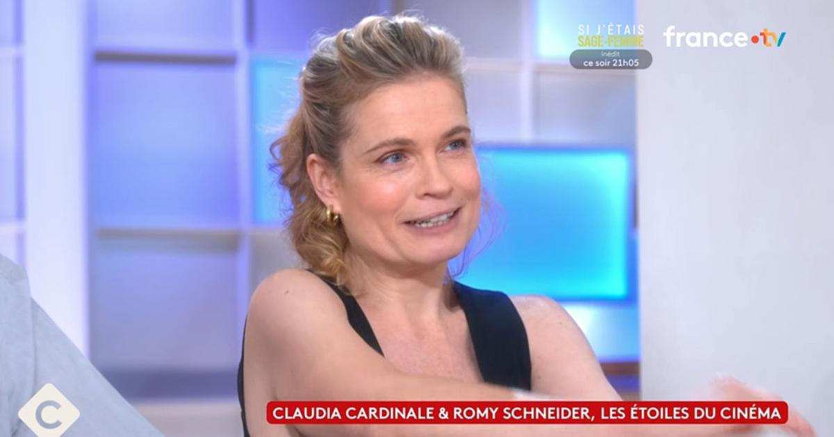 «Sans doute» : Sarah Biasini, gênée par les questions sur Romy Schneider et Alain Delon dans «C à vous»