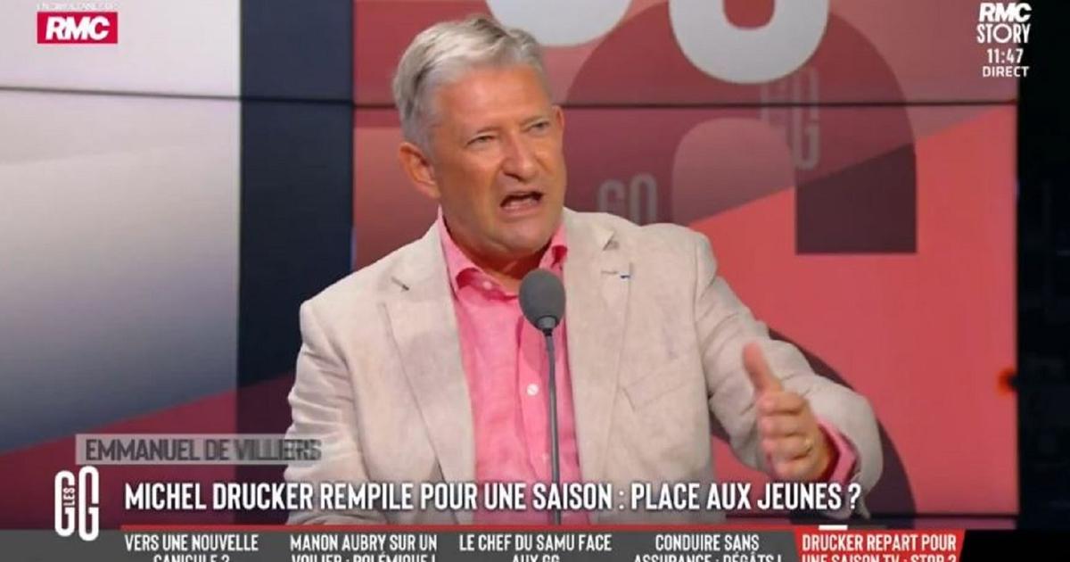 «Ne nous enlevez pas Michel Drucker !» : sur RMC, Emmanuel de Villiers défend avec passion l’animateur