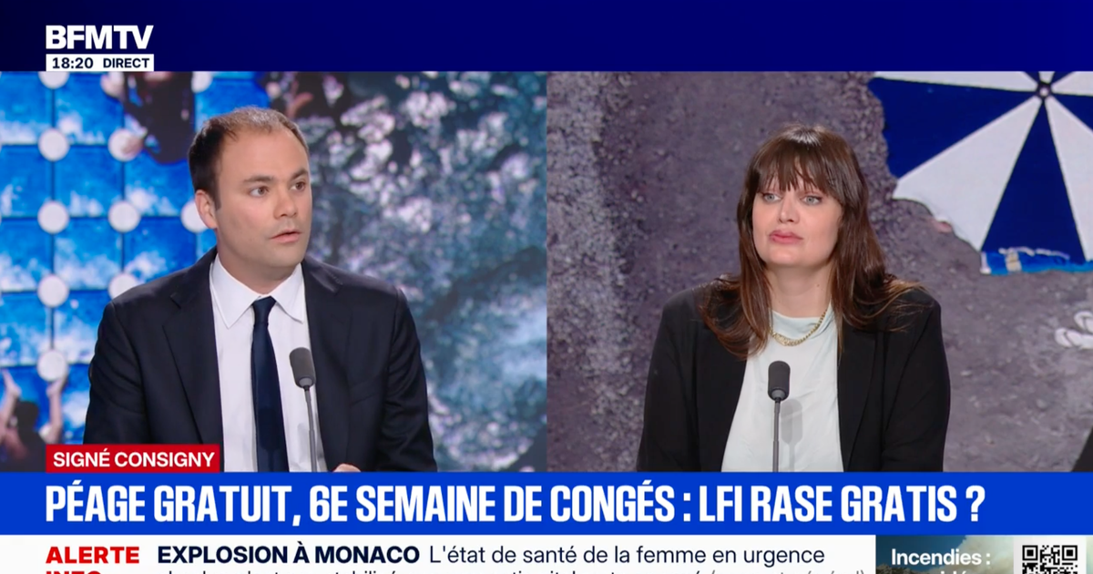 «Et Manon Aubry qui va au Liban en Business Class ?» : Charles Consigny impitoyable avec Alma Dufour sur BFMTV