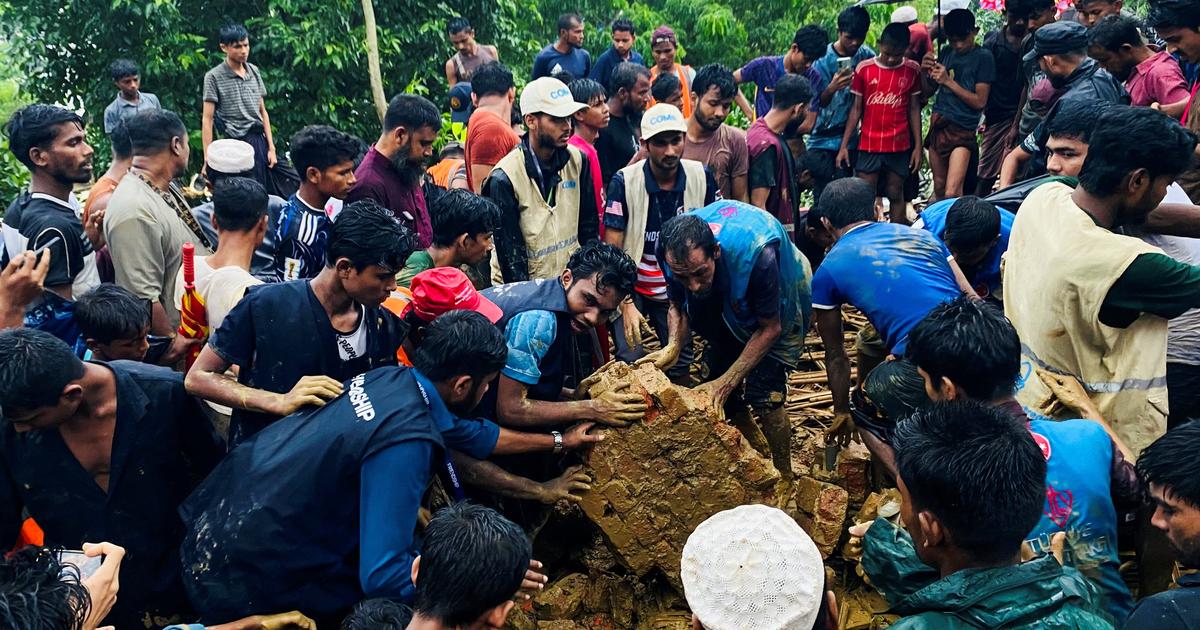Bangladesh : 16 morts dans des camps de réfugiés rohingya après des glissements de terrain causés par les pluies diluviennes
