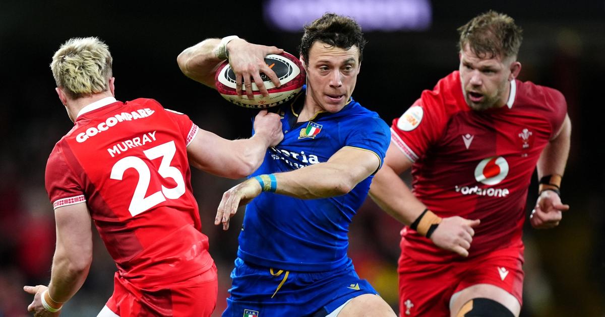 Photo: lefigaro.fr Paolo Garbisi contre le pays de Galles, lors du dernier Tournoi des six nations