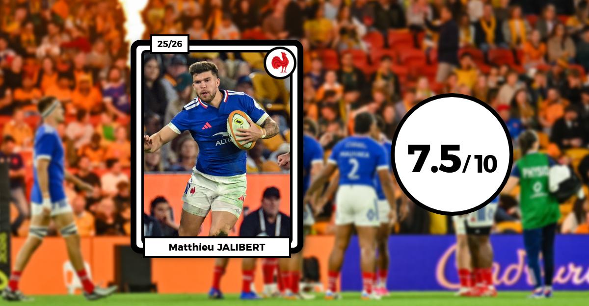 Australie-France : Jalibert épatant arrière, Grandidier-Nkanang marque les esprits, Verhaeghe fait la loi... Les notes des Bleus après la victoire à Brisbane