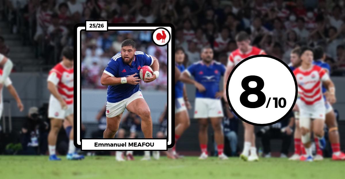 Japon-France : Meafou emporte tout, Lamothe casque d’or, Jalibert régale encore... Les notes des Bleus après la victoire à Tokyo