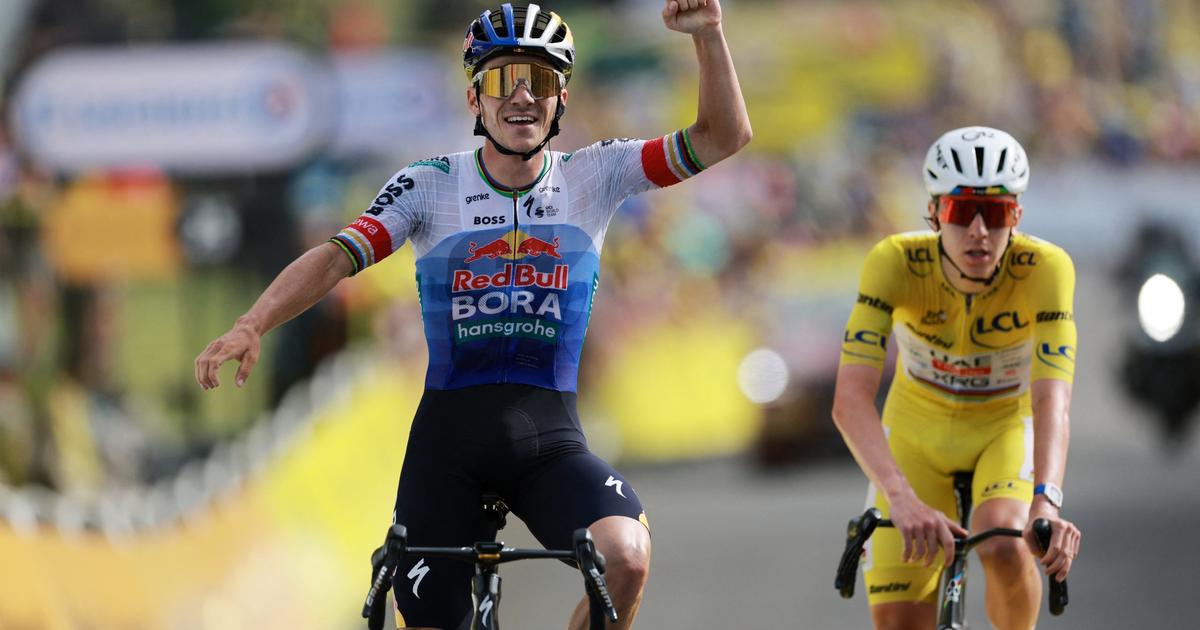 Tour de France : après l’abandon de Vingegaard, Evenepoel s’offre Pogacar au plateau de Solaison, Seixas perd son maillot blanc