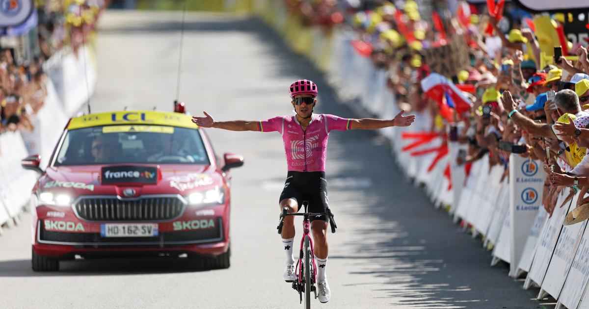 Tour de France : l’Équatorien Richard Carapaz s’offre un succès de prestige à Orcières Merlette, les favoris se neutralisent avant l’Alpe d’Huez