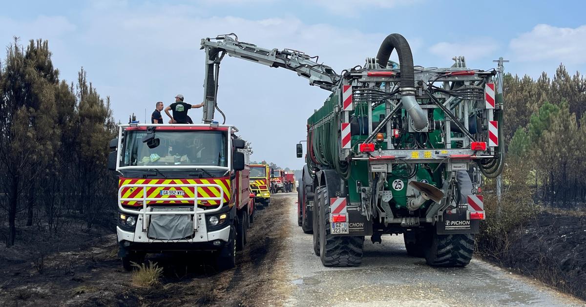 «Tant qu’il y a besoin d’aide, on reste»: les agriculteurs mobilisés aux côtés des pompiers dans la lutte contre les incendies en Gironde