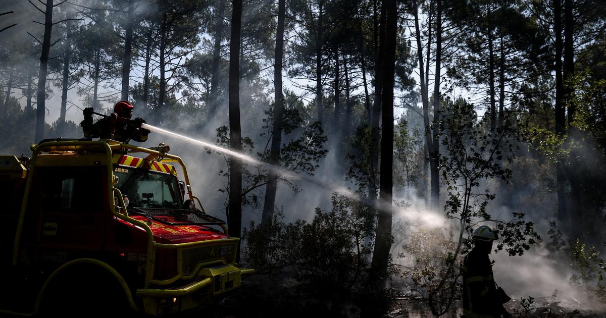 Seize départements en vigilance orange canicule mercredi, dont la Gironde et les Landes en proie aux incendies
