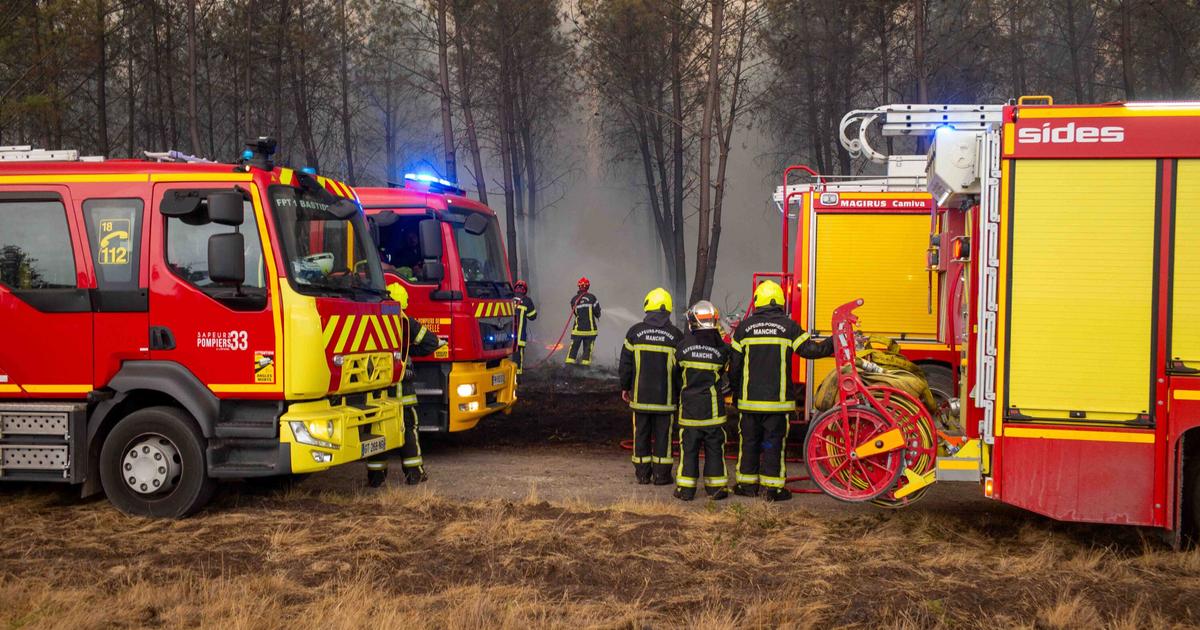 Air irrespirable et décor apocalyptique : en immersion avec les pompiers face au «  monstre de feu  » près de Lège-Cap-Ferret