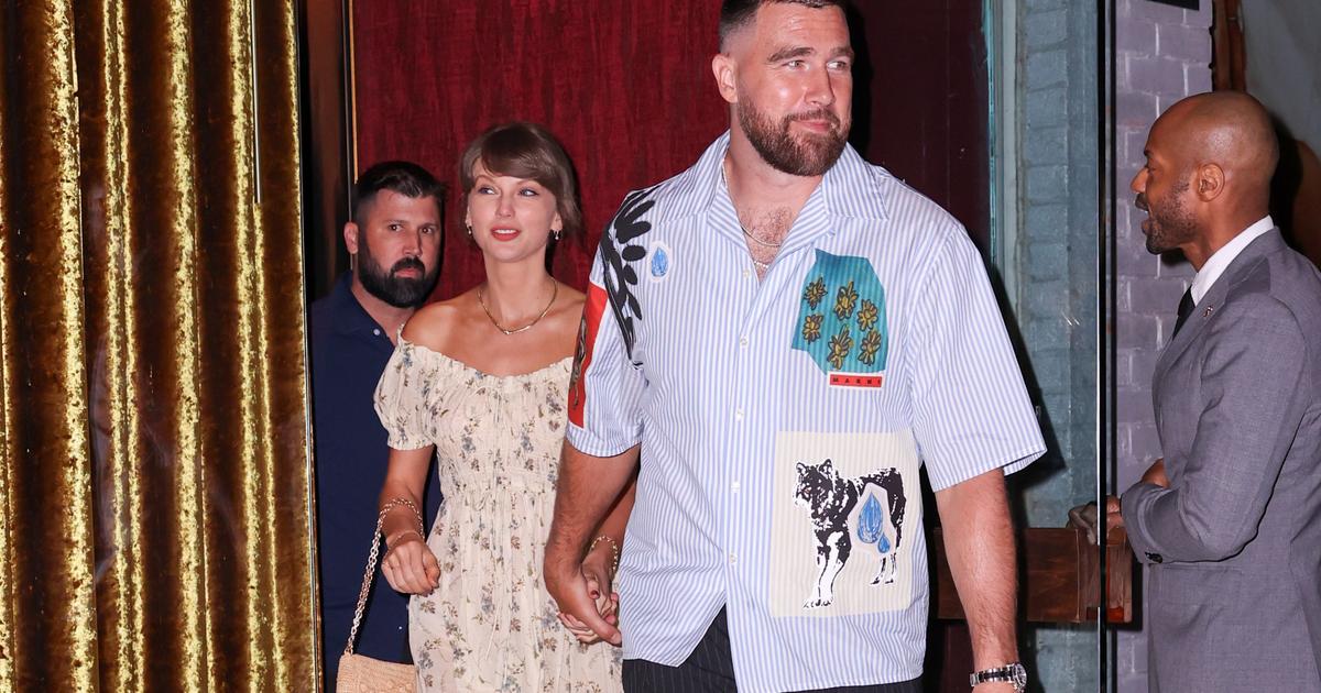 Image accompanying Le Figaro Madame coverage of Taylor Swift and Travis Kelce's wedding.