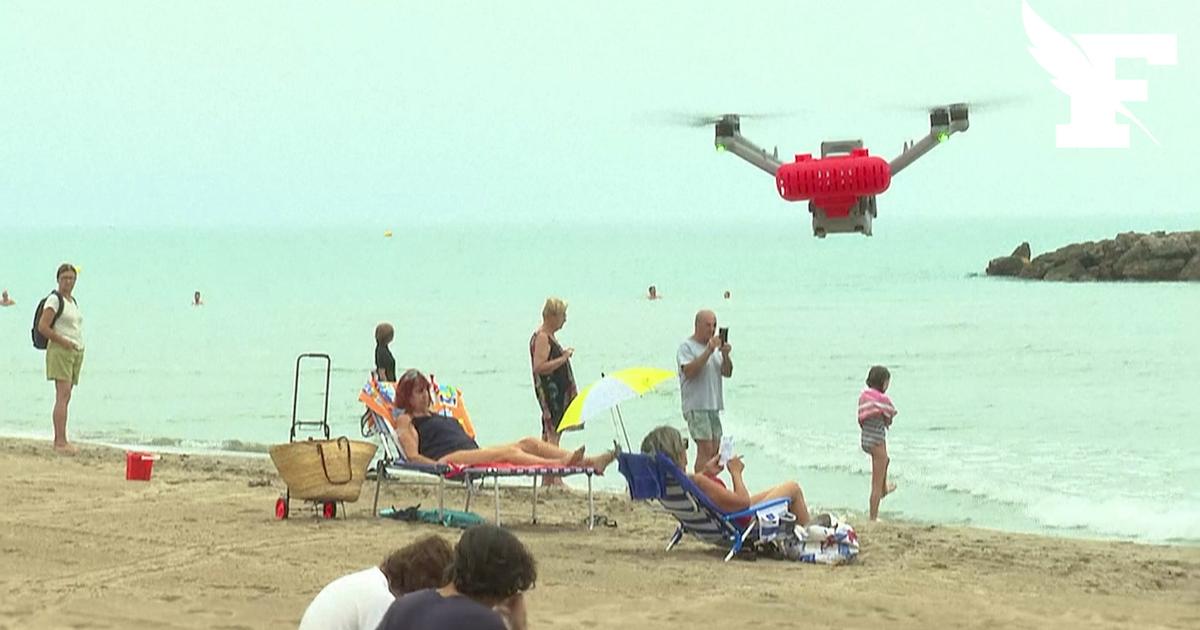 «Si vous êtes en difficulté, nous allons larguer une bouée» : un drone vole à la rescousse des baigneurs dans l’Hérault