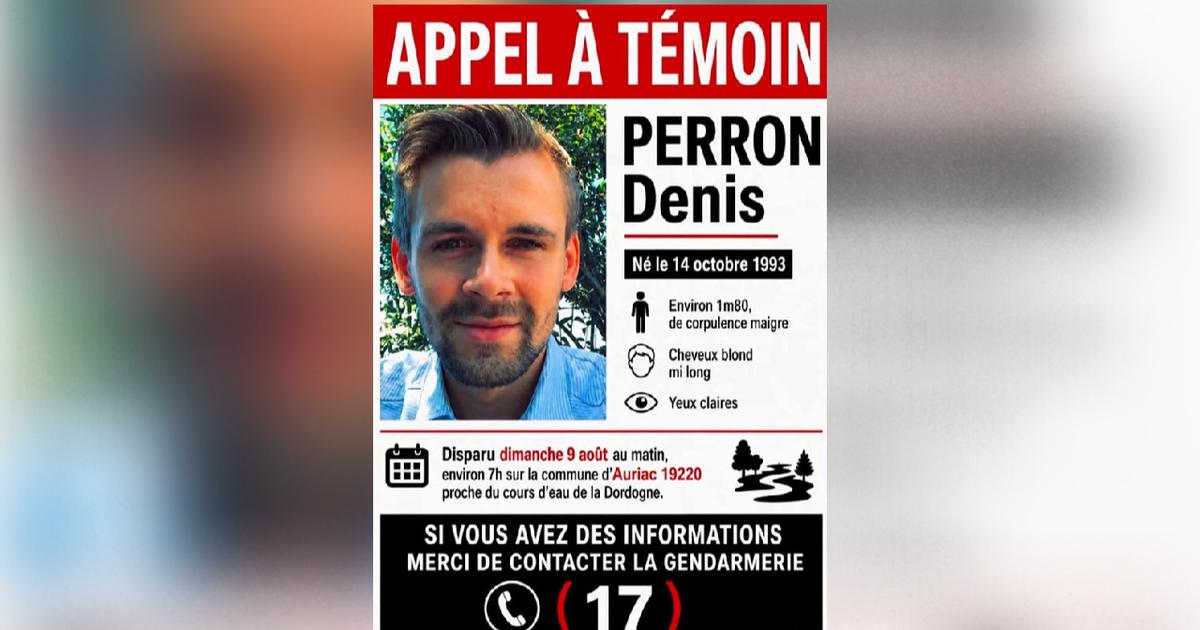 Corrèze : porté disparu depuis une semaine, un trentenaire reste introuvable après une nuit au bord de la Dordogne