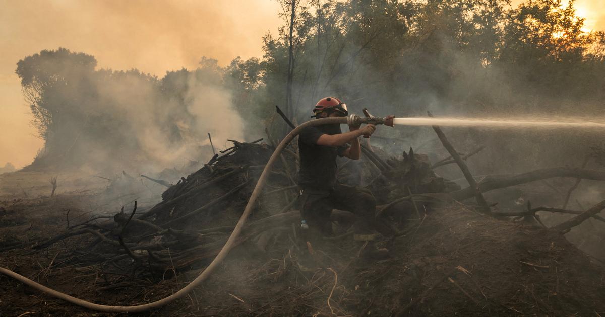 Serbie : les pompiers luttent contre un immense feu, soutenus par un avion bombardier d'eau russe