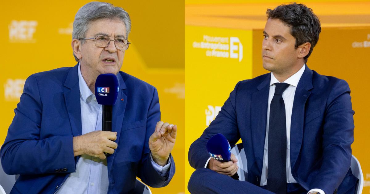« On joue le match » : comment Jean-Luc Mélenchon et Gabriel Attal tentent d’installer un duel pour affaiblir Édouard Philippe