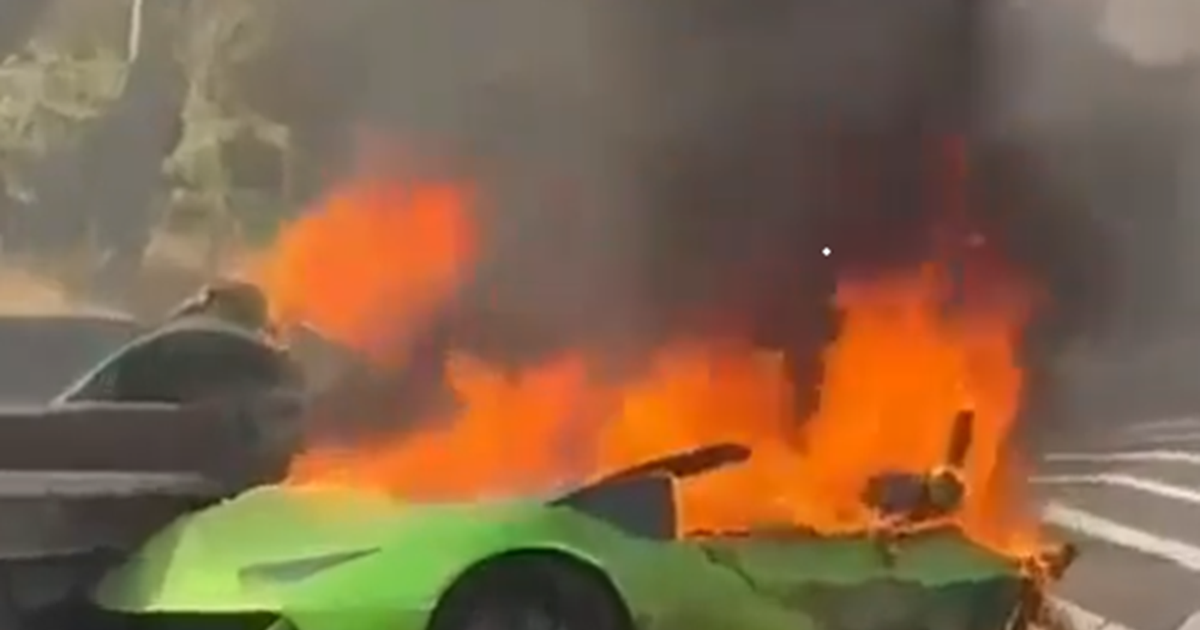 Seine-Saint-Denis : une Lamborghini coupée en deux et en flammes à la suite d’un accident mortel sur l’autoroute A3