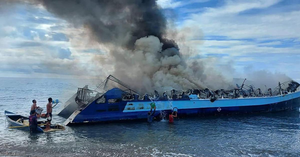Philippines : au moins cinq morts et 87 disparus dans l’incendie d’un ferry