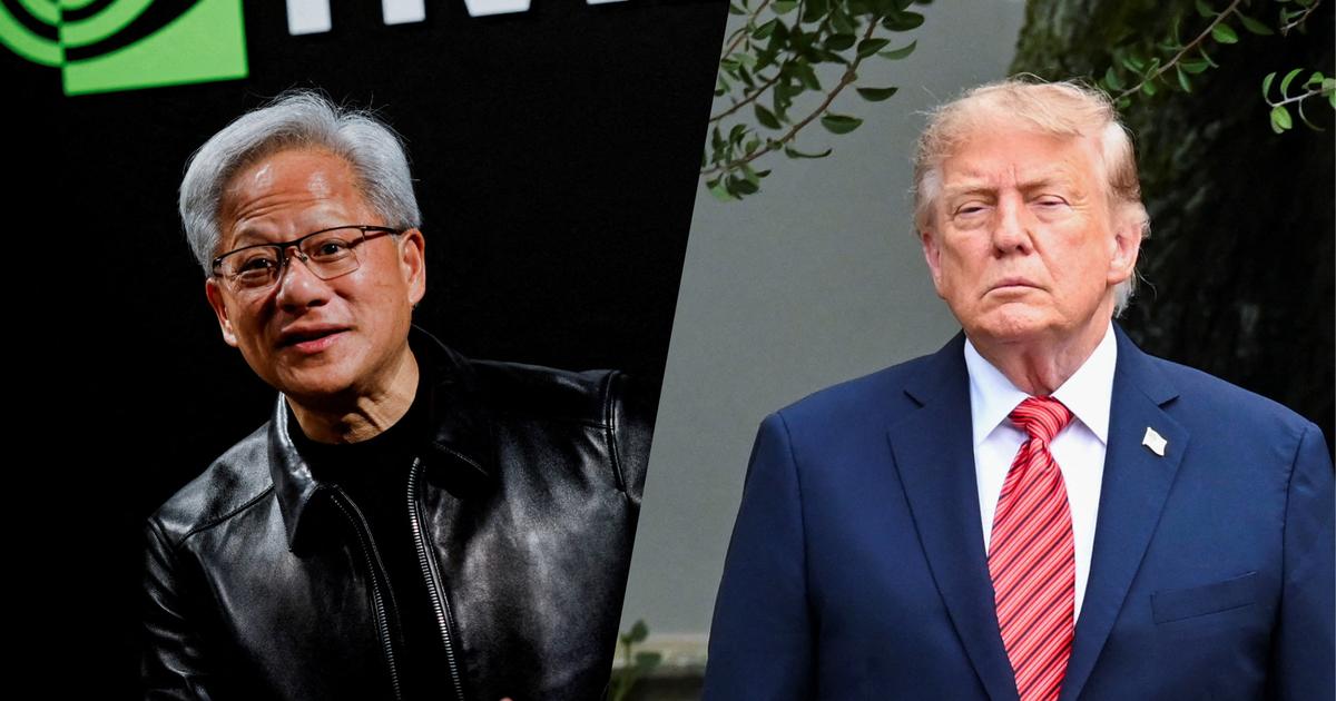 En plein podcast, Donald Trump appelle le patron de Nvidia pour balayer les craintes sur l'IA