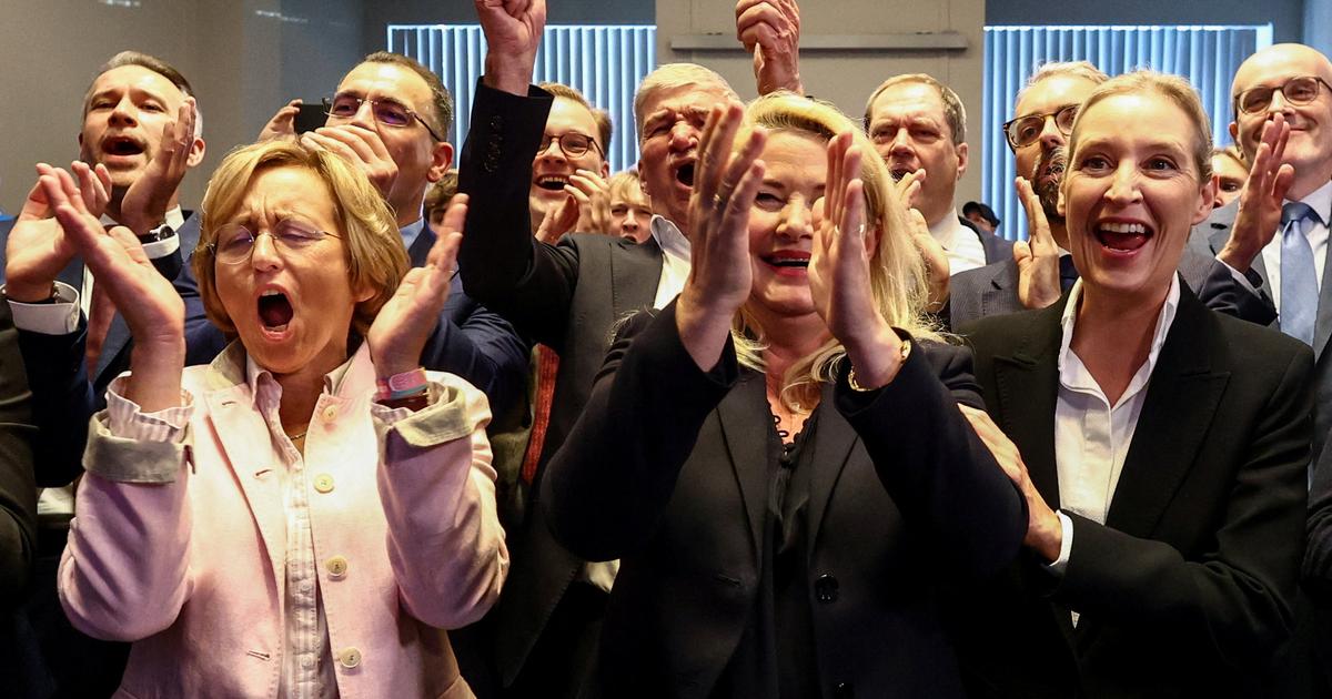 En Allemagne, l'extrême droite fête sa victoire dans le nord-est