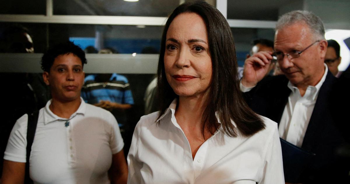 La cheffe de l'opposition María Corina Machado a été empêchée de rentrer au Venezuela