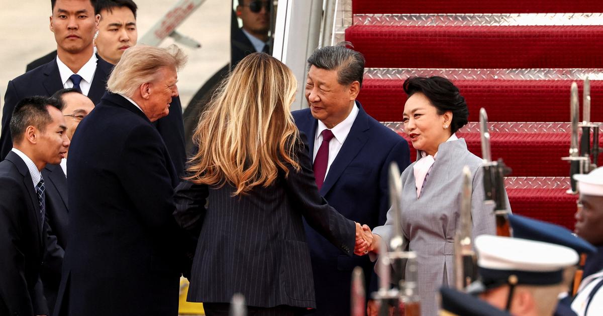 Les images de l'arrivée à Washington de Xi Jinping, exceptionnellement accueilli par Donald Trump