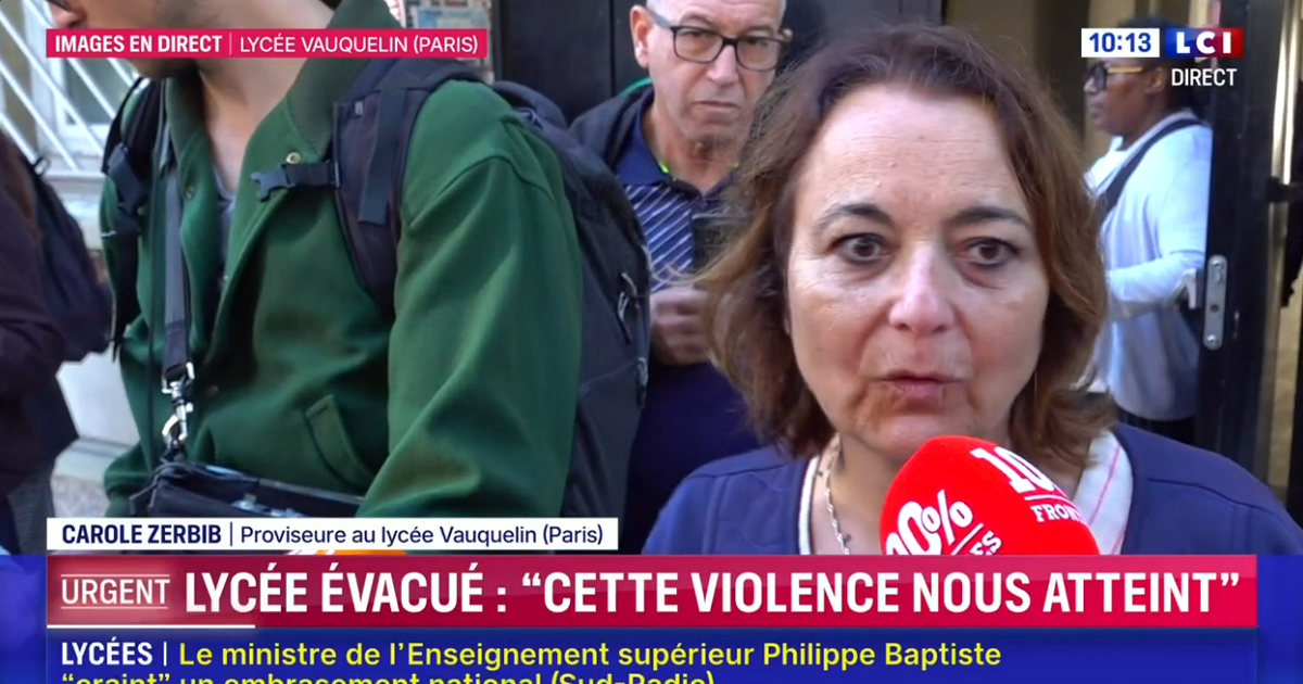 «J'avais dit non»: la proviseure d'un lycée parisien coupe court aux questions de CNews