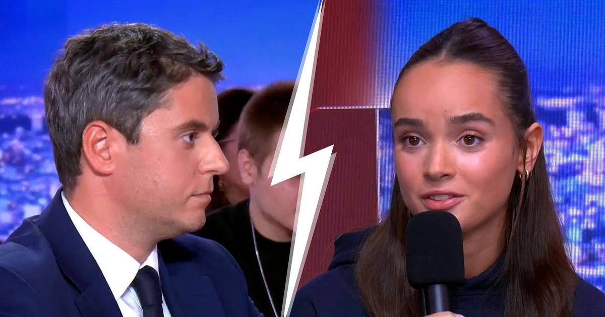 «Ça ne sert à rien de me regarder avec un petit sourire» : Gabriel Attal malmené par une étudiante sur LCI