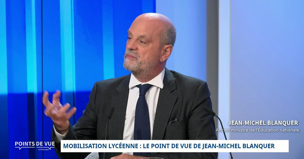 «Il ne faut pas jeter le bébé Parcoursup avec l’eau du bain de la fureur générale» : Jean-Michel Blanquer défend la plateforme face à la colère lycéenne