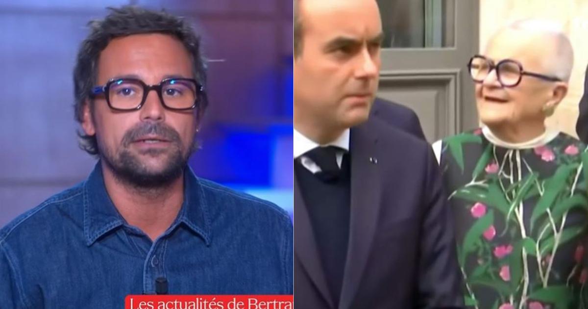 «Un costume de poireau» : Bertrand Chameroy se moque dans «C à vous» de la tenue de Françoise Gatel