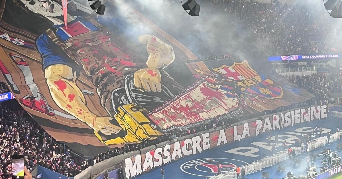 "Massacre à la parisienne" : le Barça mécontent du tifo des supporters du PSG… Signalement à venir à l’UEFA ?