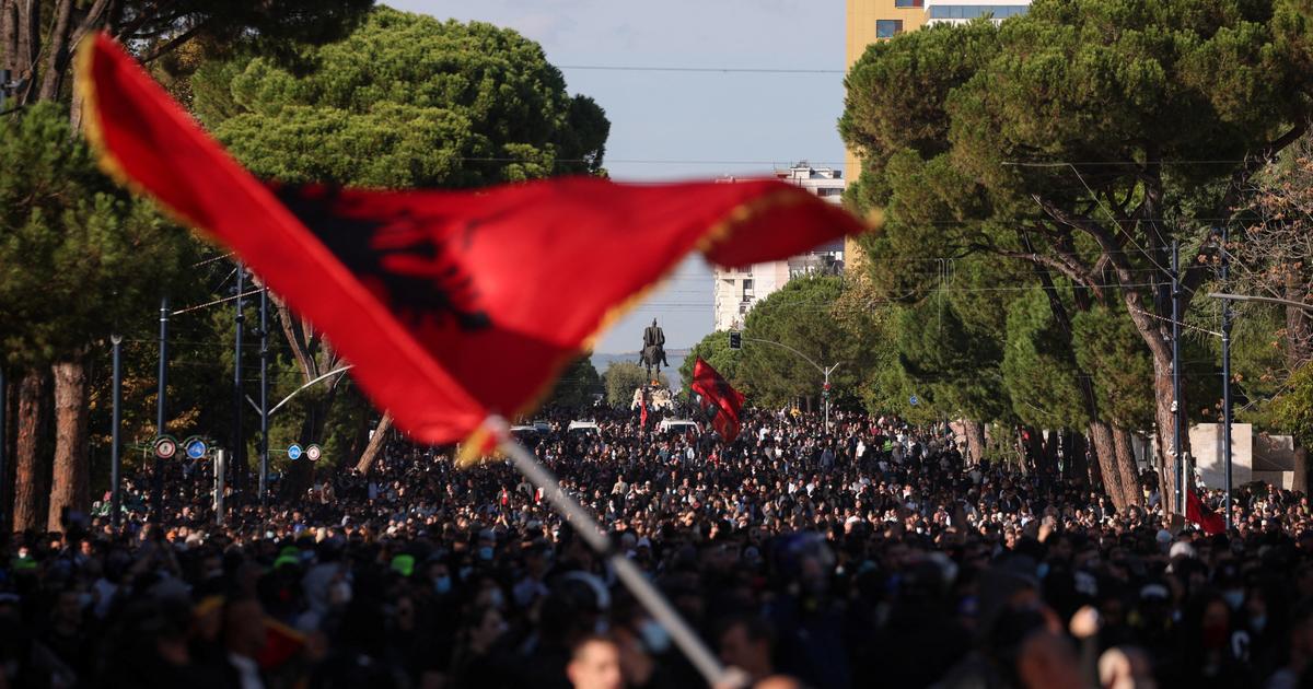 Des heurts en Albanie, lors de la manifestation contre la corruption