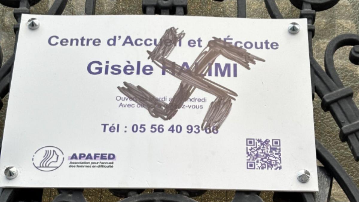 «Ces actes visent à intimider» : à Bordeaux, une croix gammée taguée sur le centre d’accueil et d’écoute Gisèle Halimi
