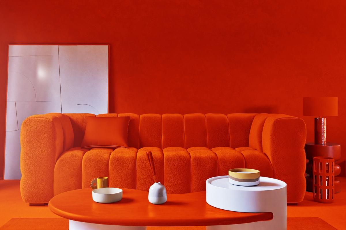 Maisons du Monde dévoile sa collection Tangerine, la couleur peps qui va égayer votre salon