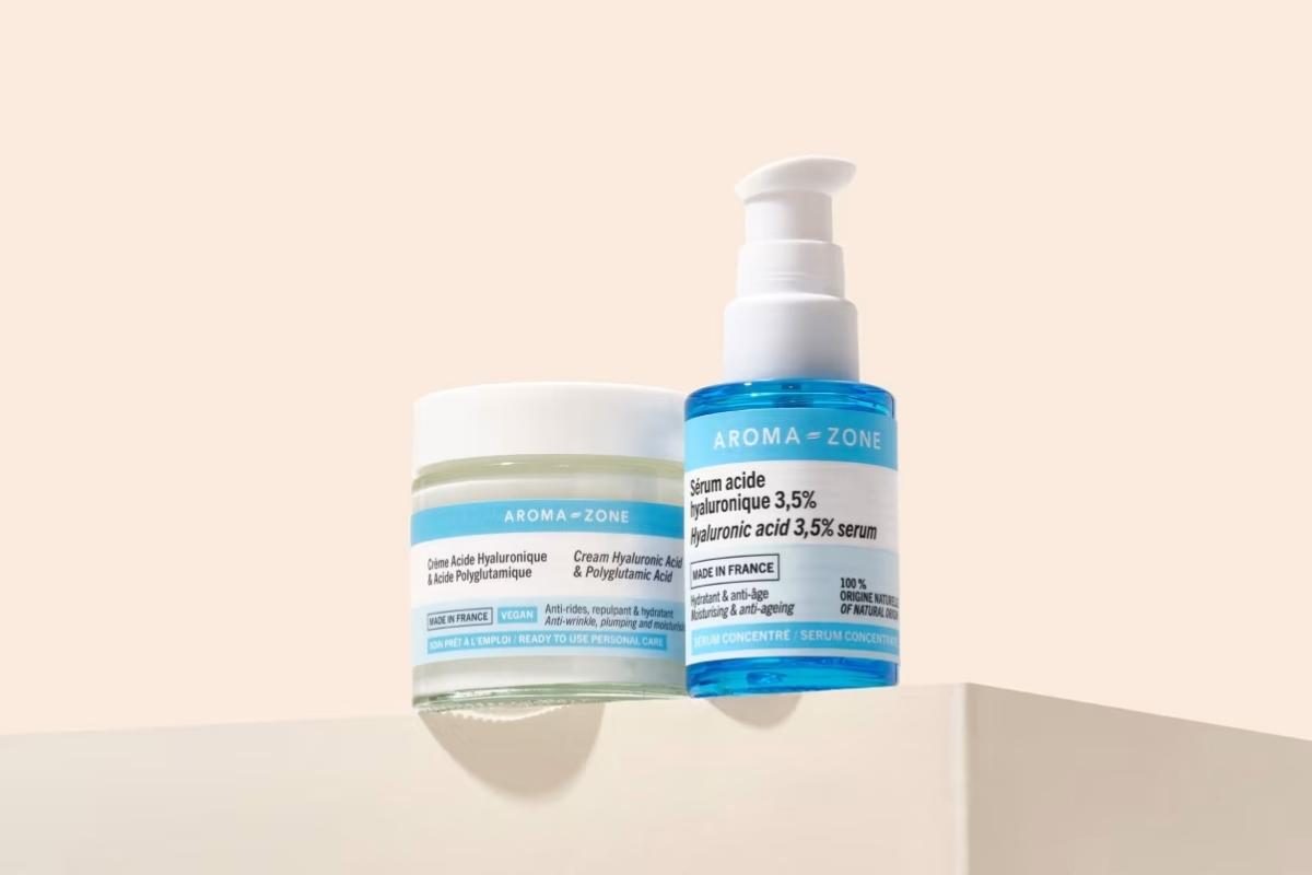 Une routine anti-âge complète à moins de 15 € chez Aroma-Zone : voici le coffret duo sérum et crème qui cartonne