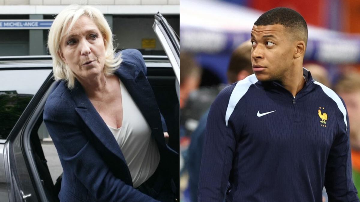 Législatives: Marine Le Pen fustige les «leçons de morale» de Mbappé