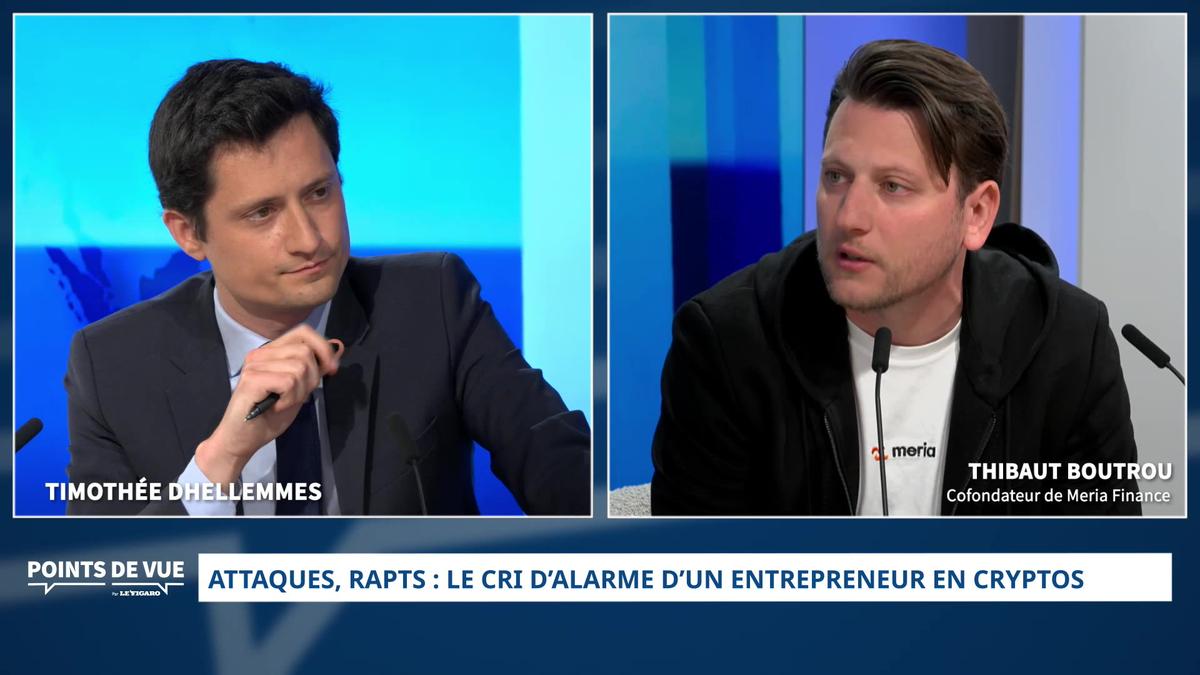 Attaques, rapts : le cri d’alarme de Thibaut Boutrou, entrepreneur en  cryptos