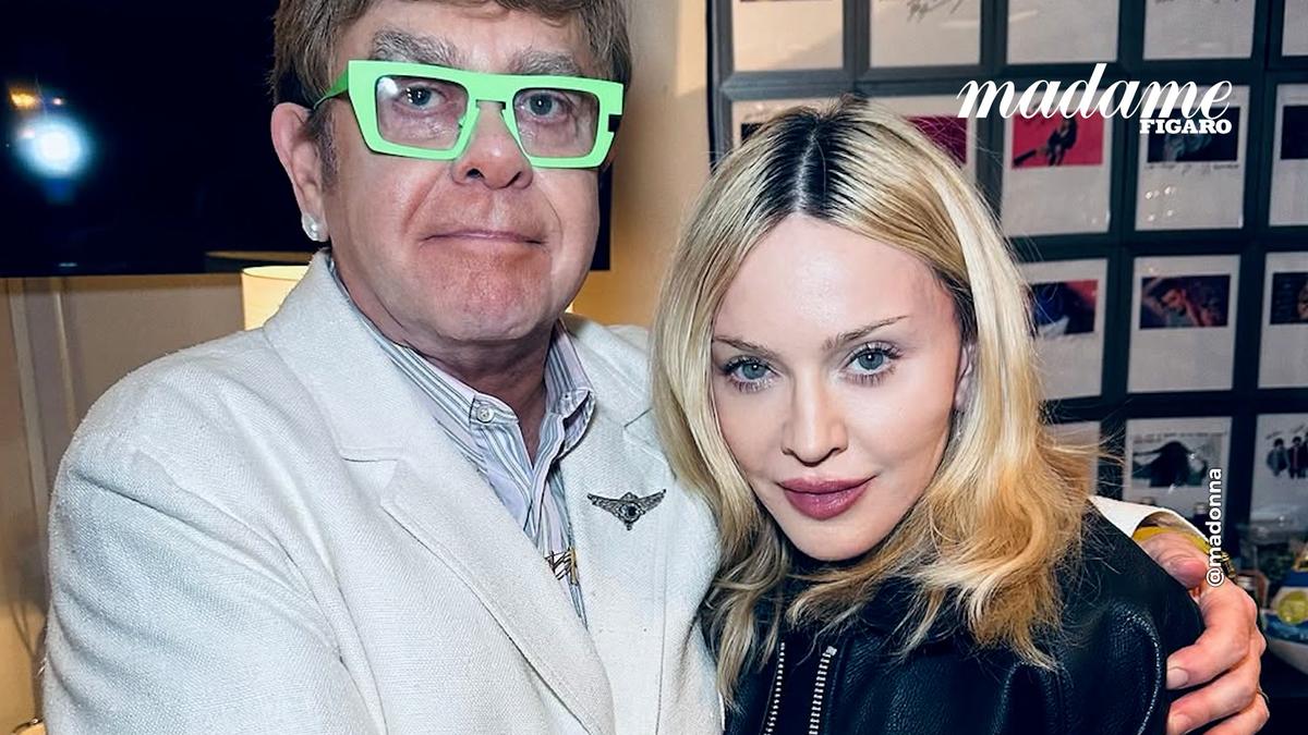 Madonna et Elton John se réconcilient dans les coulisses du « SNL » après  plus de 20 ans de guerre froide
